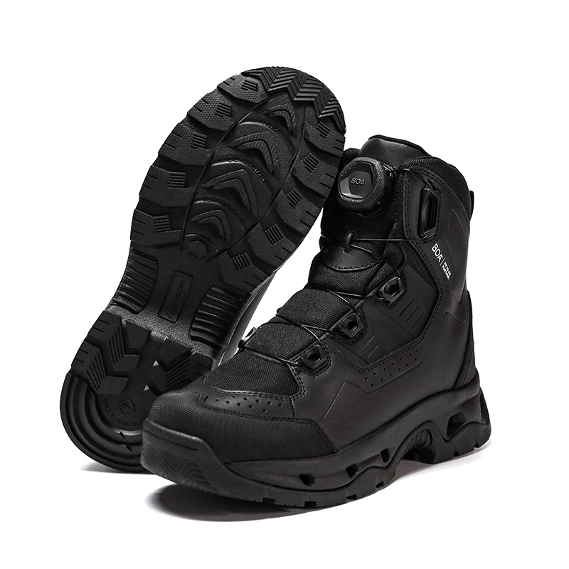 Andningsbara polisstövlar med smörgåsfoder