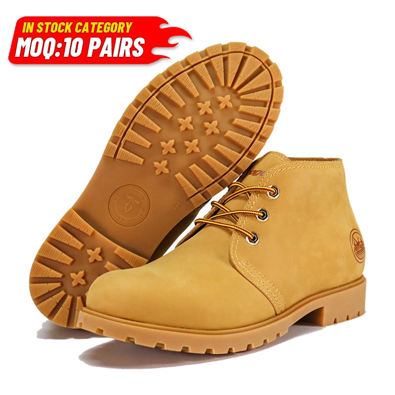 Bekväma nubuck-läderstövlar i hel gummi